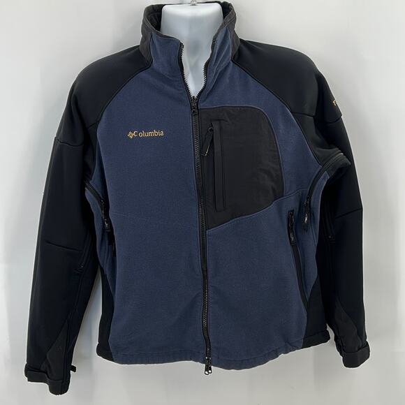 Columbia Other - Columbia Men's Blue & Black Titanium Zip Jacket Size Medium